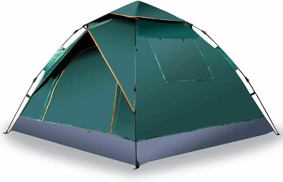 Tienda de campaña automática emergente para exteriores para 2-4 personas camping mochileros tiendas impermeables Foto 4 de 4