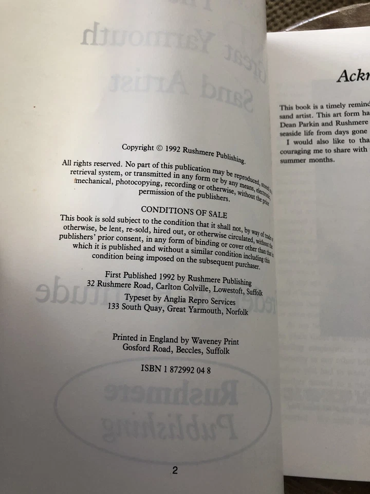 Great Yarmouth Sand Artist - The Life And Times Of Frederick Bultitude 1992 - Image 4 of 4