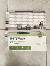 10 Pck 12x12 Peel and Stick Backsplash Kitchen Bathroom Mosaic Tiles Wall Decor
