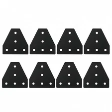 8pcs 80/20 Aluminum 5 Hole T Shape Joining Plate Brackets for 2020 Series