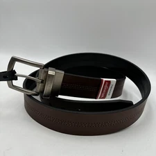 New Wrangler Men’s Center Stitch Reversible Brown/Black Belt (Size 44) A7