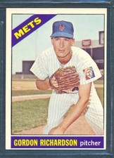 1966 Topps #51: GORDON RICHARDSON New York Mets RC ~ EX to EX-MT