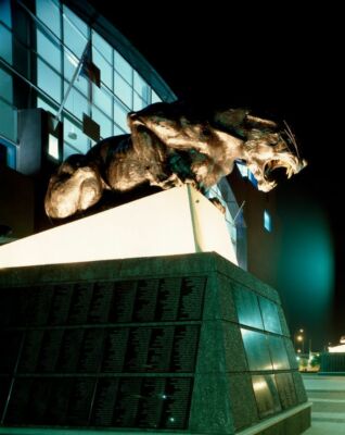 8'' x 10'' Photo Menacing Representation of The Carolina Panthers' Mascot Charlott