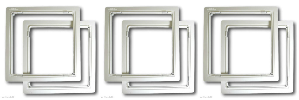 3 x Vortice 22491 Quadro Micro In Built Ceiling Kits