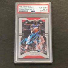 2019-20 Panini Prizm #124 Montrezl Harrell Signed Card PSA Slabbed Clippers