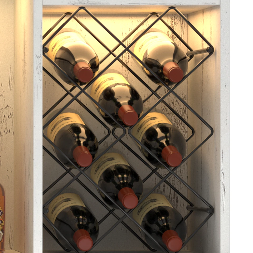 Farmhouse Modern Liquor Cabine For Living Rooms Liquor Cabine - Image 4 of 4