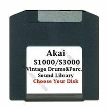 Akai S1000 / S3000 100MB Zip Disk Vintage Drums Perc. Library Choose Your Disk