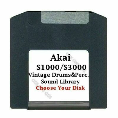 Akai S1000 / S3000 100MB Zip Disk Vintage Drums & Perc. Library Choose Your Disk