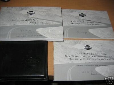2000 NISSAN ALTIMA OWNERS MANUAL OWNER'S SET eBay UK