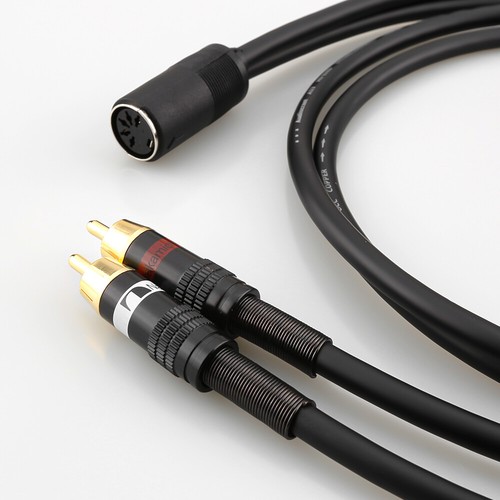 1 piedi Din-7/8 femmina a 2-RCA maschio BO, Naim, adattatore audio quad cavo nero - Foto 4 di 9