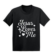 Jesus Loves Me - Religious Cross God Christ Love Church Kids T-shirt