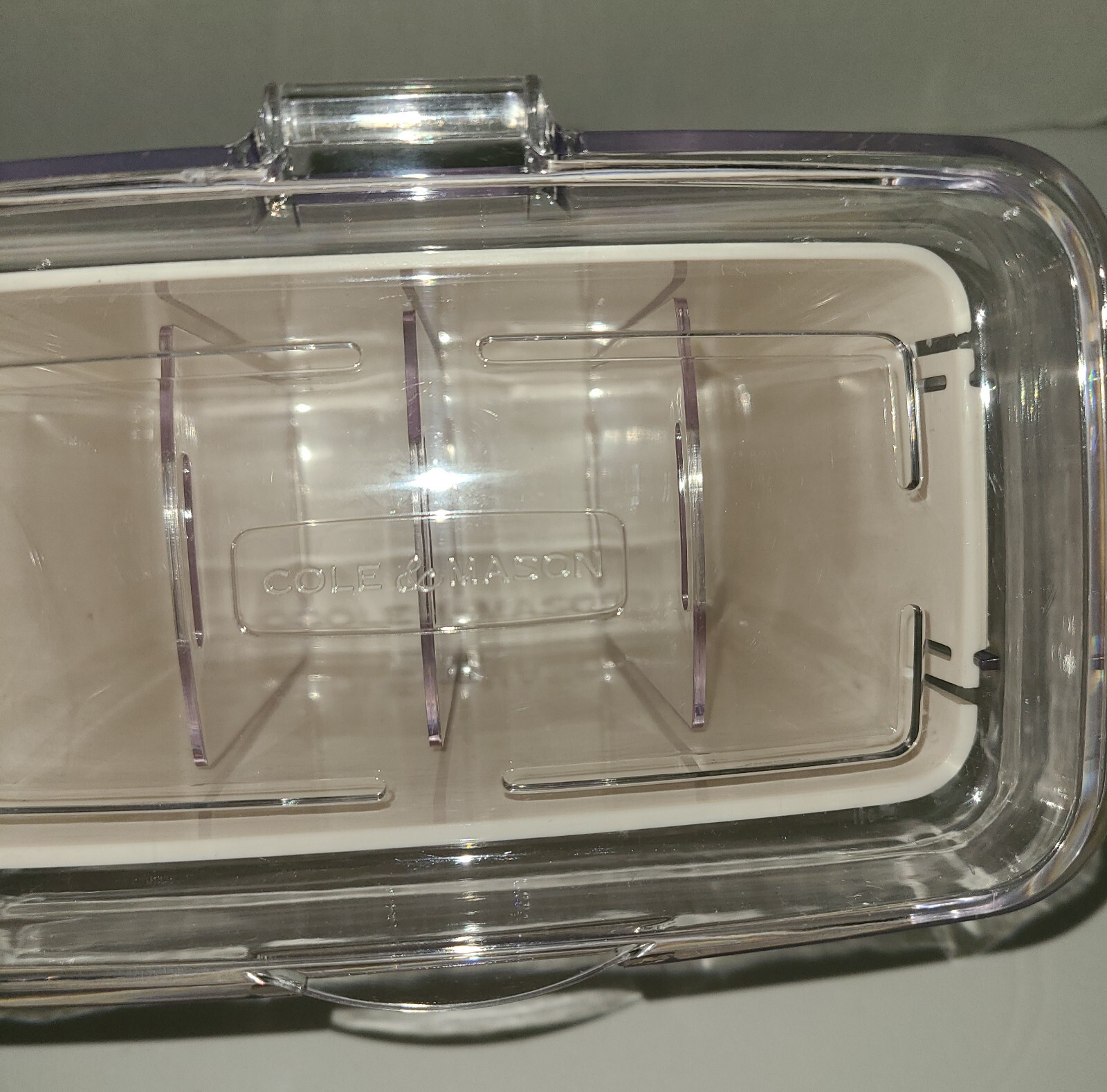 Cole & Mason Fresh Herb Keeper Herb Saver Container Ivory and Clear eBay