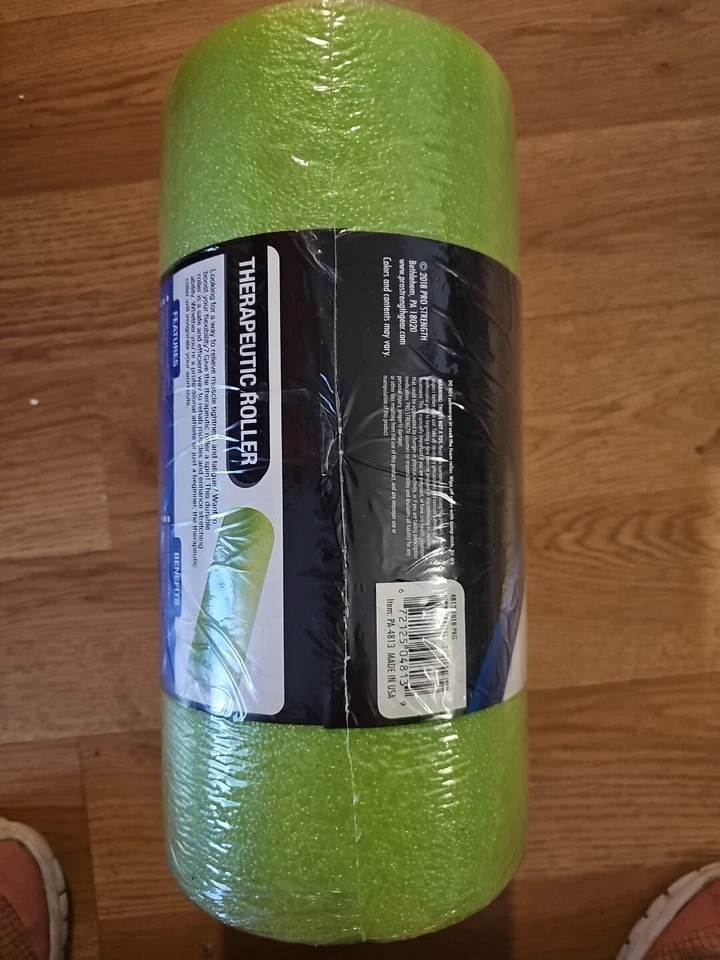 Rodillo de espuma terapéutica Pro Strength nuevo/sellado, verde, hecho en EE. UU., envío gratuito Foto 3 de 4