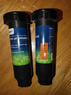 2 pc. Pop Up Sprinkler 4'' Brass 180 Pattern Professional Series Orbit Irrigation