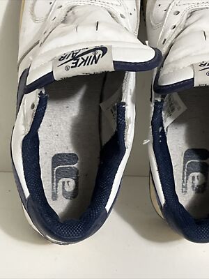 新品 2002 NIKE AIR FORCE 1 ホワイト ネイビー スニーカー Nike Air Force 1 2002 Original Retro QS Size 6Y Youth, White Navy