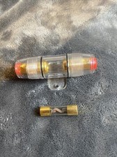 IMC Audio In-Line 4/8 Gauge AGU Fuse Holder with 1 50 Amp Fuse for Car Audio