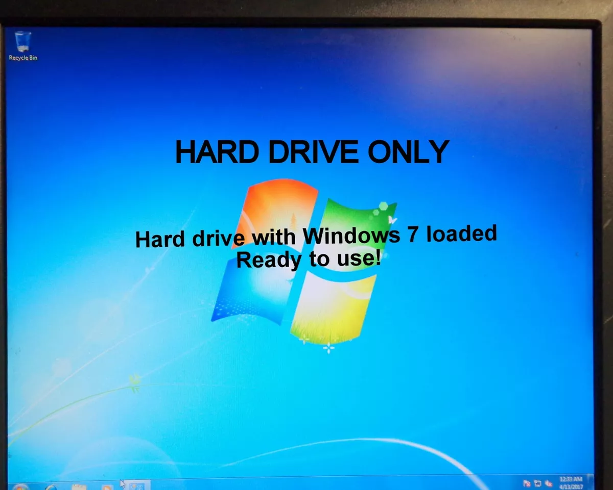 Hard Drive For Asus G60V Laptop 80 GB With Windows 7 Installed And.