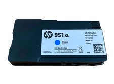 Image of GENUINE AUTHENTIC HEWLETT PACKARD HP 951XL CYAN INK CARTRIDGE CN046AE