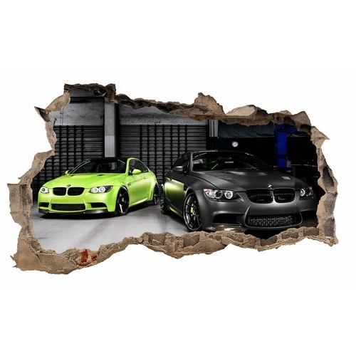 Wall hole BMW E92 M3 wall decal 100x60cm sticker living room bedroom wl017