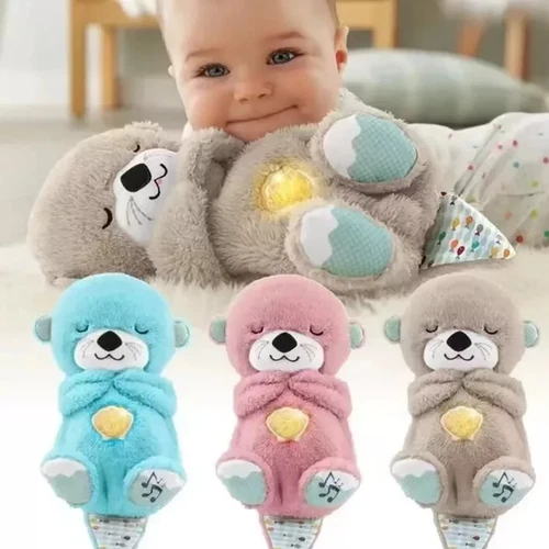 PELUCHE BAMBINI CON NINNA NANNA RESPIRAZIONE ORSACCHIOTTO RESPIRA ANTISTRESS - Foto 3 di 9