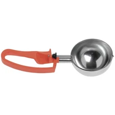Vollrath 47388 S/S 8 Oz. / #4 Squeeze Disher with Orange Handle