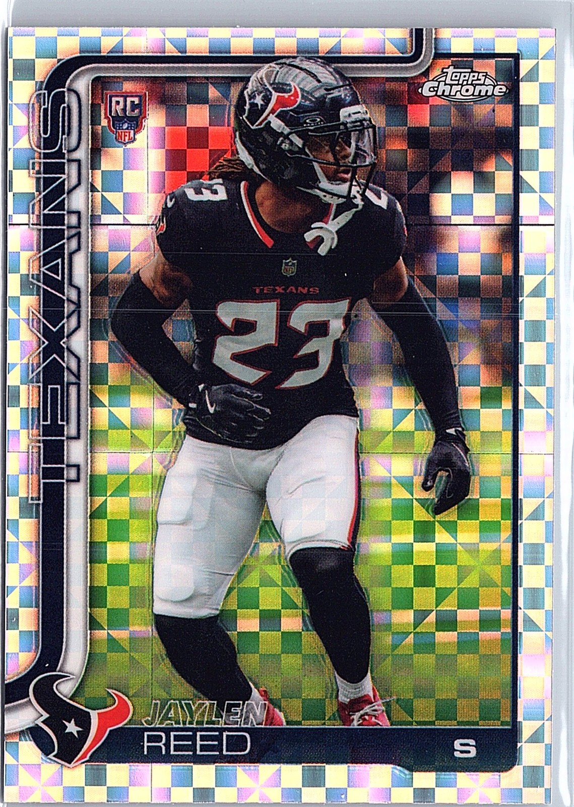 2025 Topps Chrome - Jaylen Reed #374 X-FRACTOR RC Houston Texans