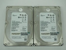 Lot of 2 HP 3TB 3.5" SAS HDDs Tested, Wiped - ST3000NM0025
