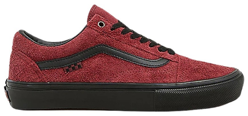 Vans Skate Old Skool Hairy Suede - Burgundy Red for sale | eBay display picture 3