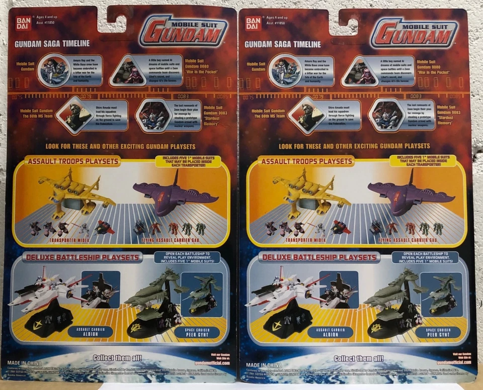 Gundam Mobile Suit Flying Assault Carrier Gau Transporter Midea 4.5" Bandai - Image 2 of 2