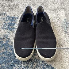 Rothy's The Original Slip On Sneaker Women  s Casual Shoe black washable Size 6.5