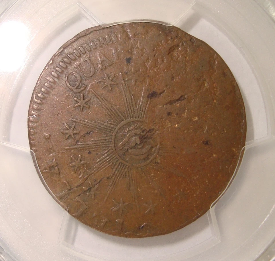 1786 Landscape "VERMONTENSIUM" Vermont Colonial Copper PCGS VF35 - Image 2 of 4