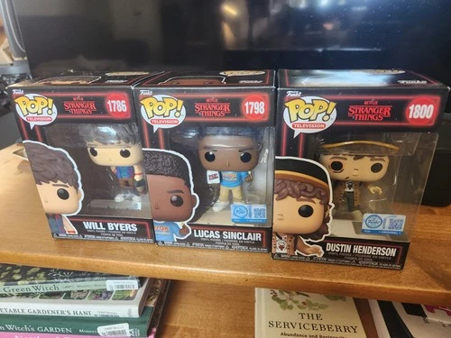 Funko Pop! Vinyl Stranger Things Will Byers, Lucas, Dustin Set #1786 #1798 #1800