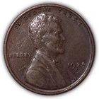 1925-S Lincoln Wheat Cent Almost Uncirculated AU Coin #25643