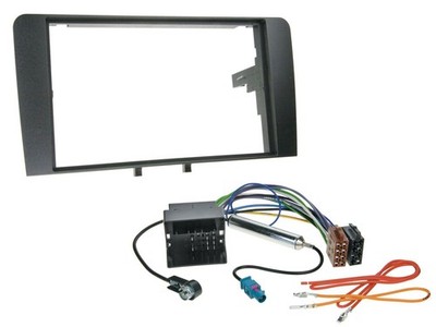 Einbauset Doppel DIN Autoradio für Audi A3 03-12 8P Quadlock