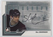 2013-14 ITG Decades 1990s Auto Silver Stu Grimson #A-SG Auto k4s