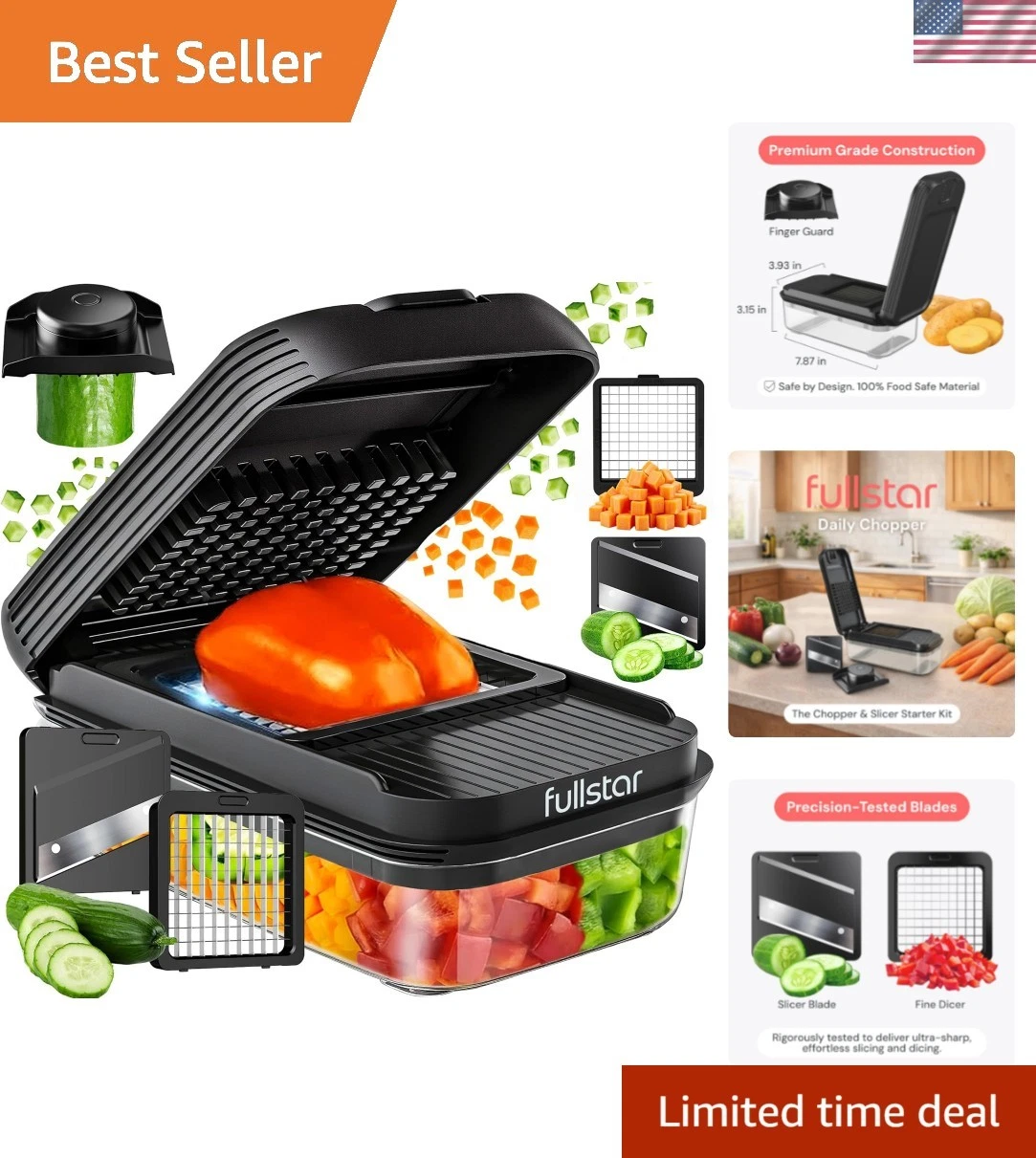 Daily Vegetable Chopper and Mandoline Slicer - Kitchen Gadgets - Food Chopper...