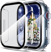 SchutzhüLle 2 StüCk Kompatibel Mit Apple Watch Series 7-9 41Mm Schutz Case
