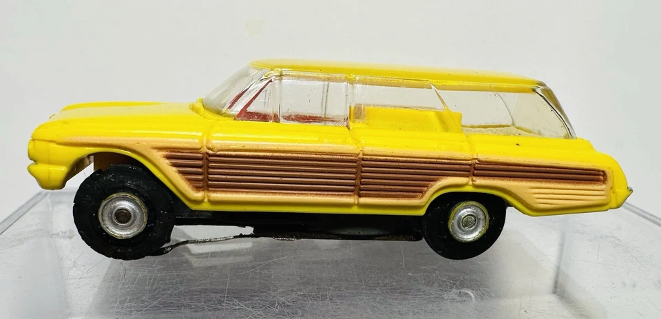 Aurora Vintage Country Squire Station Wagon Años 60 Vibrador HO ¡Coche Ranura! ¡Funciona! Foto 2 de 4