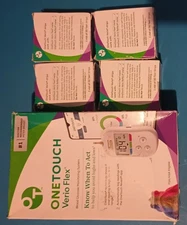 One Touch Verio Retail Test Strips 200 strips 50 per vial and one touch meter.