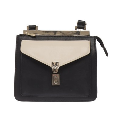 Zara Basic, Umhängetasche, Damen, Schwarz/Beige, Einfarbig, 24, 4, 17 cm #DTn