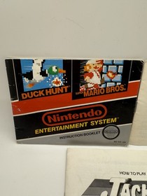 Nintendo NES Instruction Manual Jackal, Super Mario Bros/Duck Hunt, Top Gun Lot