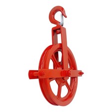 Scaffold Hoist Pulley, 8" Scaffolding Wheels Cast Iron, 1000lbs Pulley Wheel
