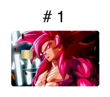 2 Premium Goku SSJ4 Daima Small Chip Bank Debit/Credit Card Skin Choose 2