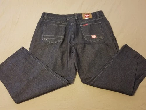 Mens Ecko Unlimited Jeans 42x28 40x28 Jeans Denim Pants Baggy 90s Hip Hop