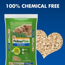 Feline Pine Original 100 Natural Cat Litter, 20 lb
