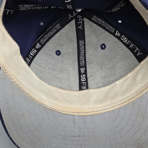 Vintage Milwaukee Brewers MLB New Era 59FIFTY Hat 6 7/8 MADE IN U.S.A. Wool - Picture 9 of 14