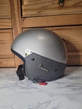 Piaggio Vespa Silver Helmet Motorcycle Protection - Demi Jet - Scooter Equipment