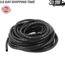 Spiral Cable Wrap - 20 Ft 1/2" Spiral Wire Wrap Cord Covers Bundle Sleeve Hose f