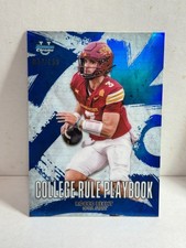 2025 Bowman Chrome U Rocco Becht College Rule Playbook Blue Refractor /150 RC