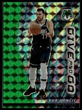 2022-23 Panini Mosaic #5 Luka Doncic Give and Go Mosaic Green